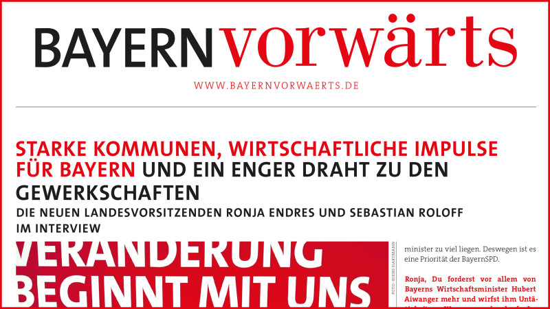 Vorschau auf den neuen BayernVorwärts